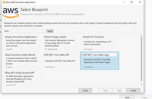 aws-visual-studio-blue-prints